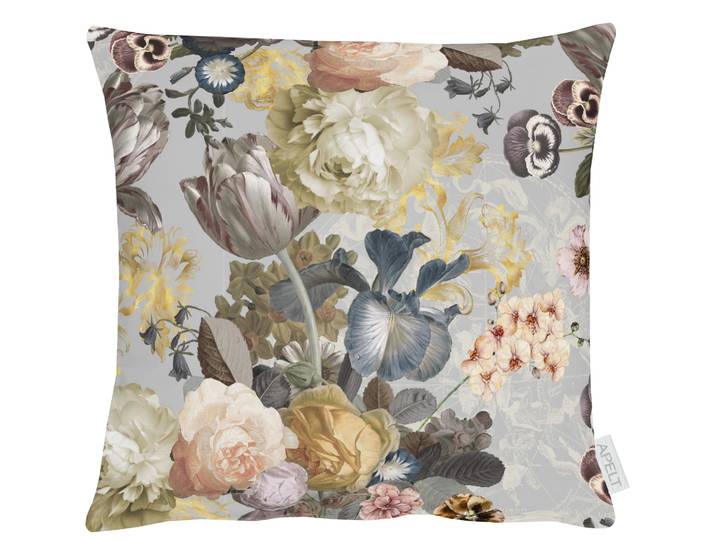 Coussin Automne type B Gris/Gris 39 x 39cm Tissu mélangé