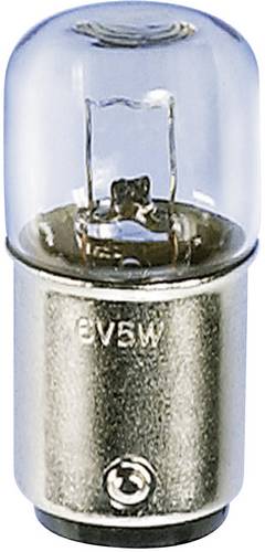 Barthelme 00143007 Kleinröhrenlampe 24 V, 30V 5 W, 7W BA15d Klar