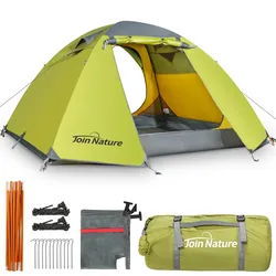JOIN NATURE Kuppelzelt Campingzelt, Doppellagiges, Ultraleicht, für 4 Personen