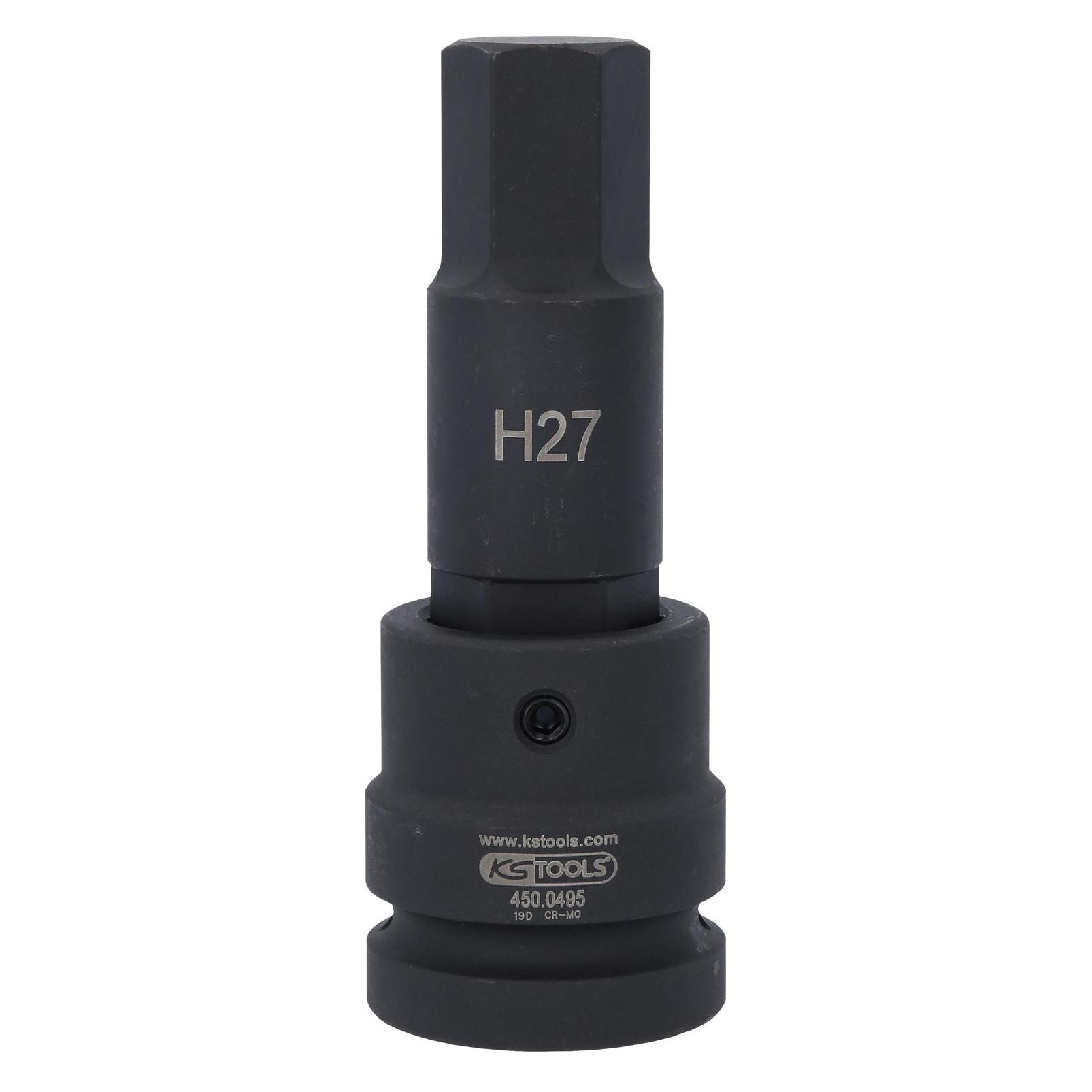 KS Tools 1" Kraft-Bit-Stecknuss Innensechskant (450.0495)