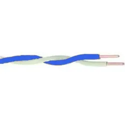YV-Klingeldraht, 2 x 0,6 / 1,1mm, blau/weiß, Ring 100m