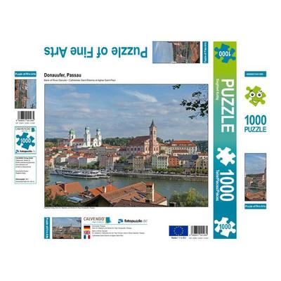 CALVENDO Puzzle Donauufer, Passau 1000 Teile Lege-Größe 640 x 480 cm Foto-Puzzle Bild von Siegfried Kuttig