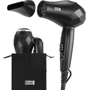 LEBENLANG Haartrockner LBL3099S, Reisehaartrockner, 1000 Watt, schwarz