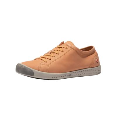 Sneaker SOFTINOS "softinos Sneaker Leder", Damen, Gr. 40, Leder, orange, Schuhe Sneaker