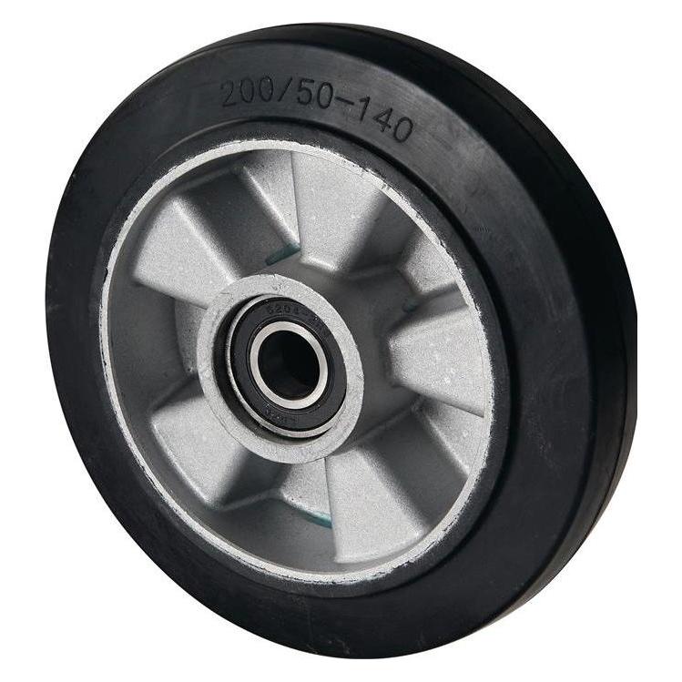 Columbus McKinnon Lenkrad Vollgummi Naben-L. 55 mm Rad-B. 50 mm Rad-Ø 200 mm Alu-Guss-Felge f.Gabelhubwagen PFAFF b... (034527140010)
