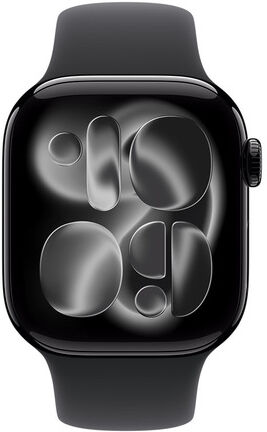 Apple Cinturino Sport nero (42 mm) - S/M