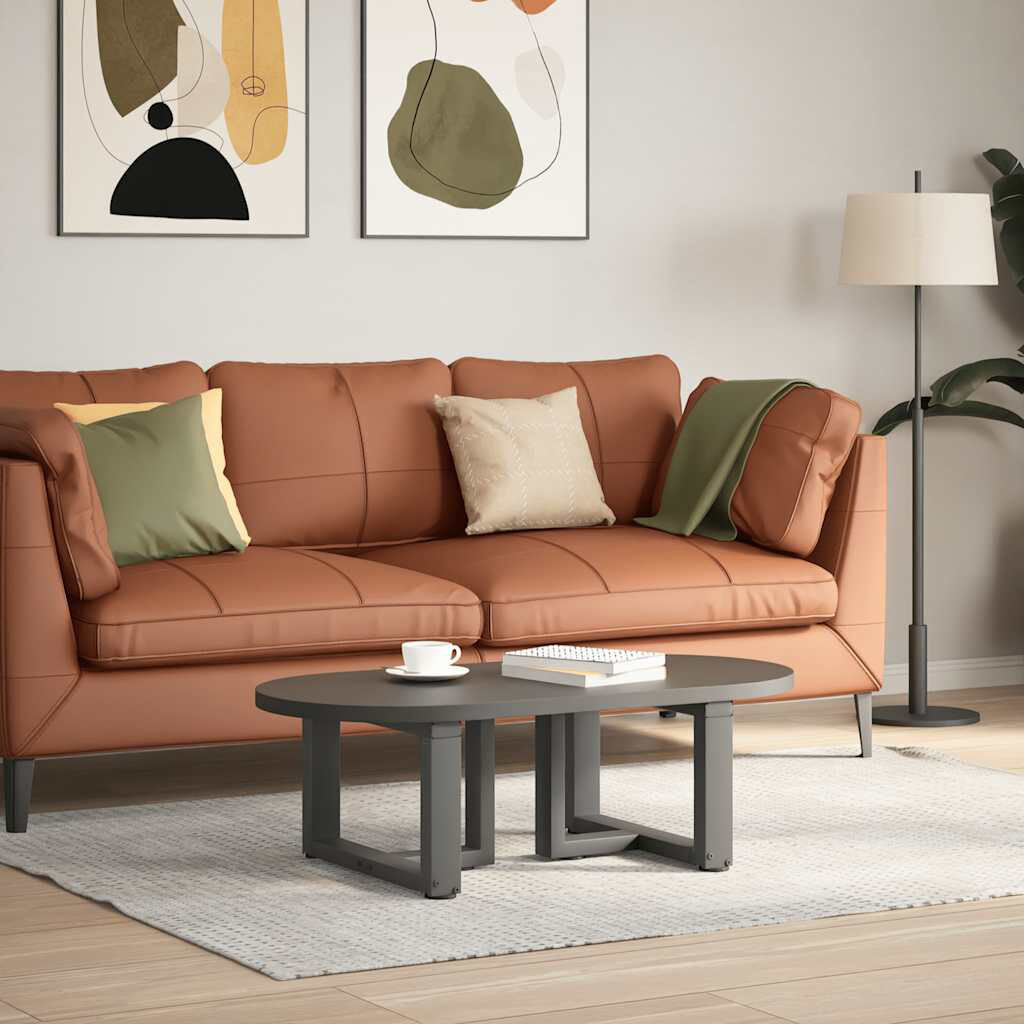 Latitude Run Ayzen Table Leg Anthracite 50 x 25 x (30-31) cm