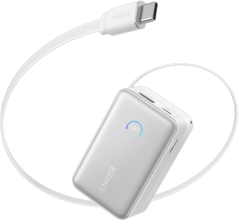 Anker Nano Power Bank (10K, 45W, Built-In Retractable USB-C Cable)