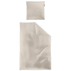 Irisette Tencel-Bettwäsche Lotus 135 x 200 cm Tencel Beige Natur