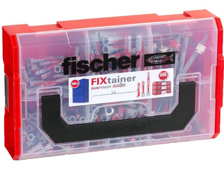 Fischer FixTainer DuoPower pluggen kort en lang