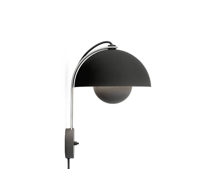 &Tradition - Flowerpot Wandleuchte VP8, matt schwarz