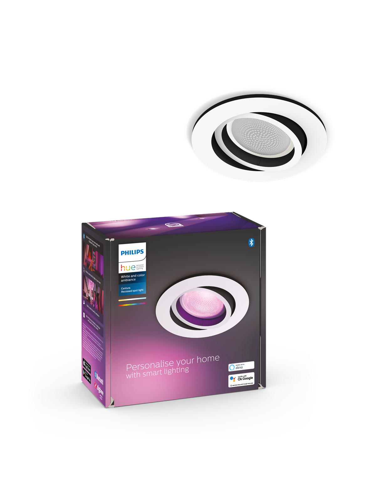 Philips Hue Centura Recessed Spotlight Round - White