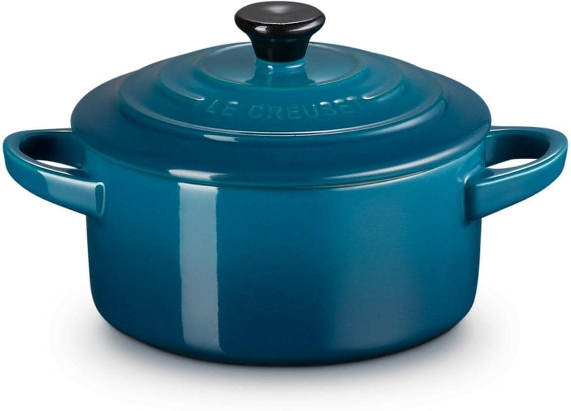 Auflaufform LE CREUSET "Mini Cocette", grün (dunkelgrün), Steinzeug, Auflaufformen, Auflaufform dunkelgrün Einheitsgröße