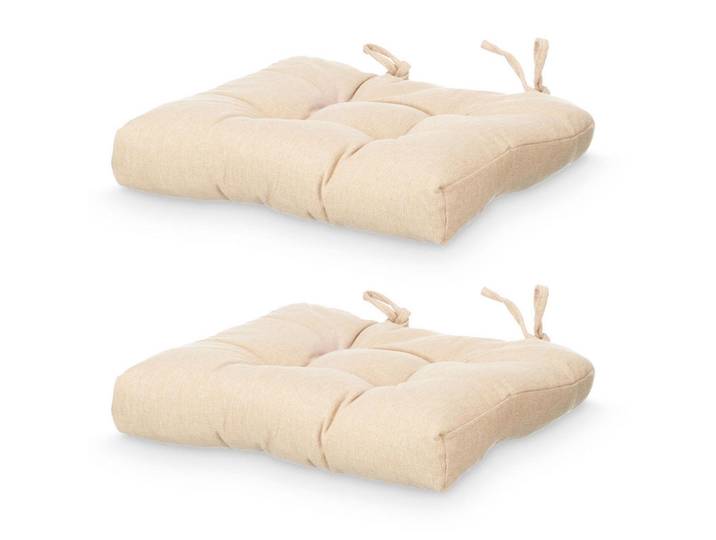 Giftdecor Stuhlkissen Steppung 40/40 cm, Beige, Heimtextilien, Wohntextilien, Sitzkissen