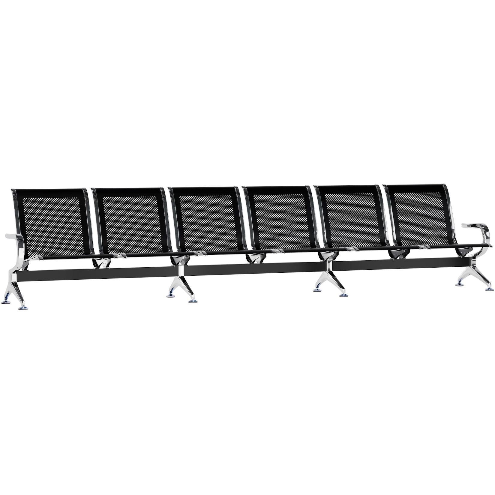 CLP 6er Wartebank Airport Farbe: schwarz