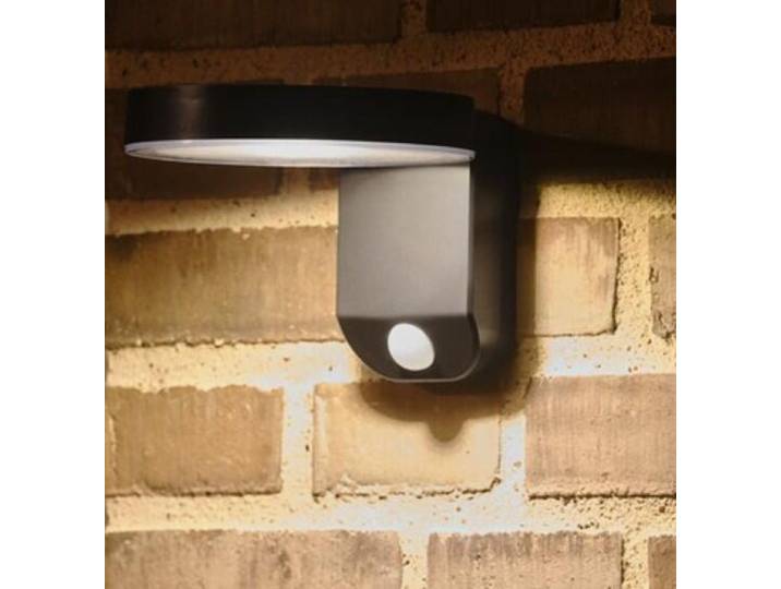 Applique solaire avec détecteur Rica 480 Lumen\, blanc chaud\, noir NORDLUX