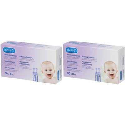 2x alvita® physiologische Kochsalzlösung 2x30x5 ml Ampullen