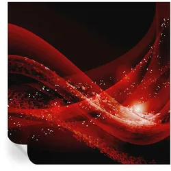 FOTOTAPETE 250x250 cm - Roter Wirbel