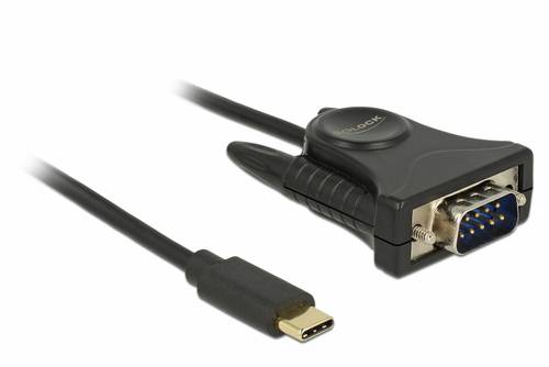 Delock USB 2.0 Adapter [1x USB-C Stecker - 1x RS232-Stecker] 62964 1.8m