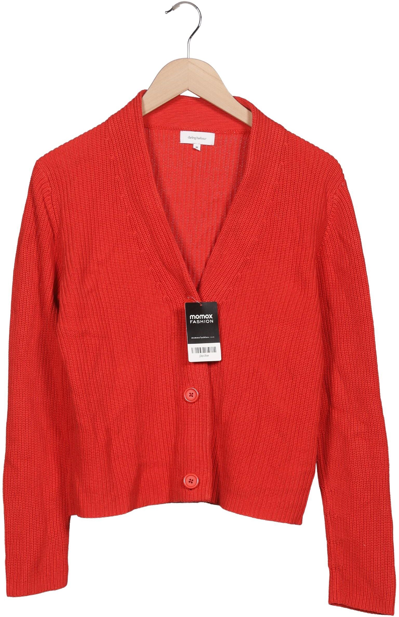 darling harbour Damen Strickjacke, Rot, Gr. M, Baumwolle - Second Hand