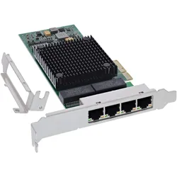 InLine Quad Gigabit Netzwerkkarte (Mini PCI Express, PCIe), Netzwerkkarte
