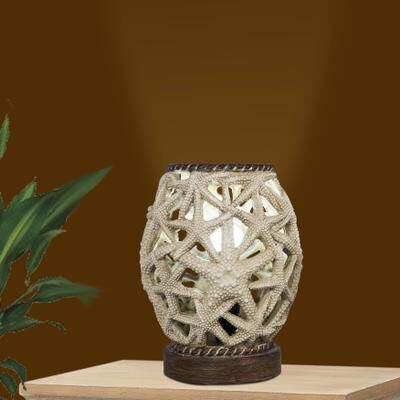 "10"" Cream Resin Uplight by Martin Richard in Cream"