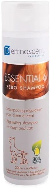 Dermoscent Essential 6 Sebo Champô Cão Gato 200 ml