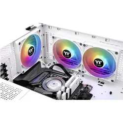 Thermaltake TT CT120 ARGB Sync PC Cooling Fan wh 2er CL-F153-PL12SW-A (120 mm, 2x), PC Lüfter, Weiss