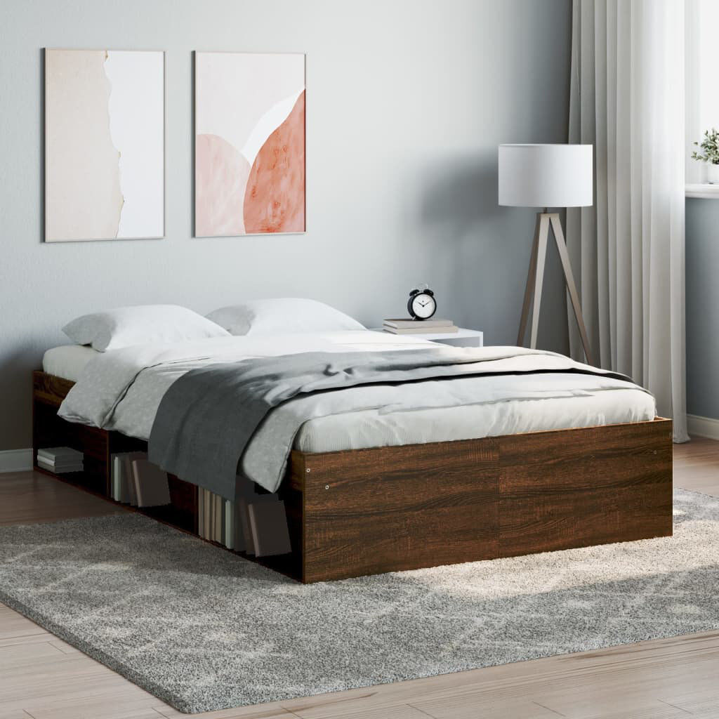Latitude Run Afriani Bed Concrete Grey Small Double (4')