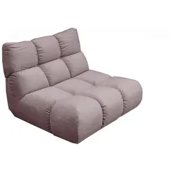 DREHSESSEL VIVIEN Grau Velvet Drehbar (360°)