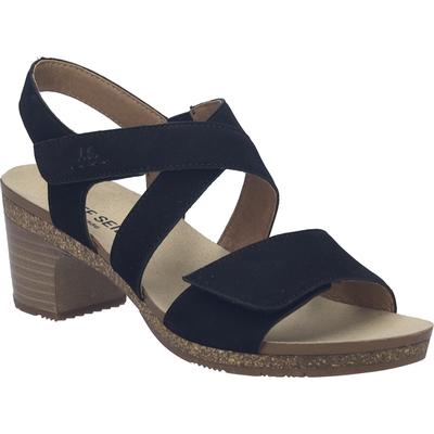 Sandale JOSEF SEIBEL "Grace 07, schwarz", Damen, Gr. 38, schwarz, Obermaterial: 100% Rindsleder Leather cow., Schuhe Sandale