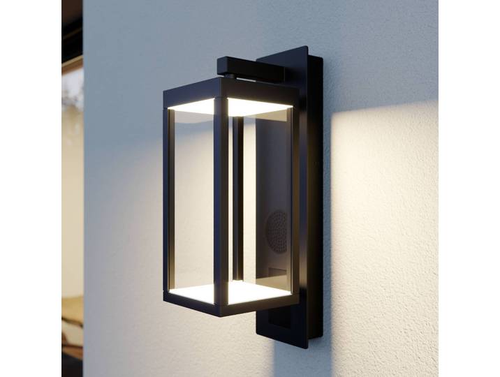 LED Außenwandleuchte Ferdinand Lucande, schwarz, Aluminium, Modern