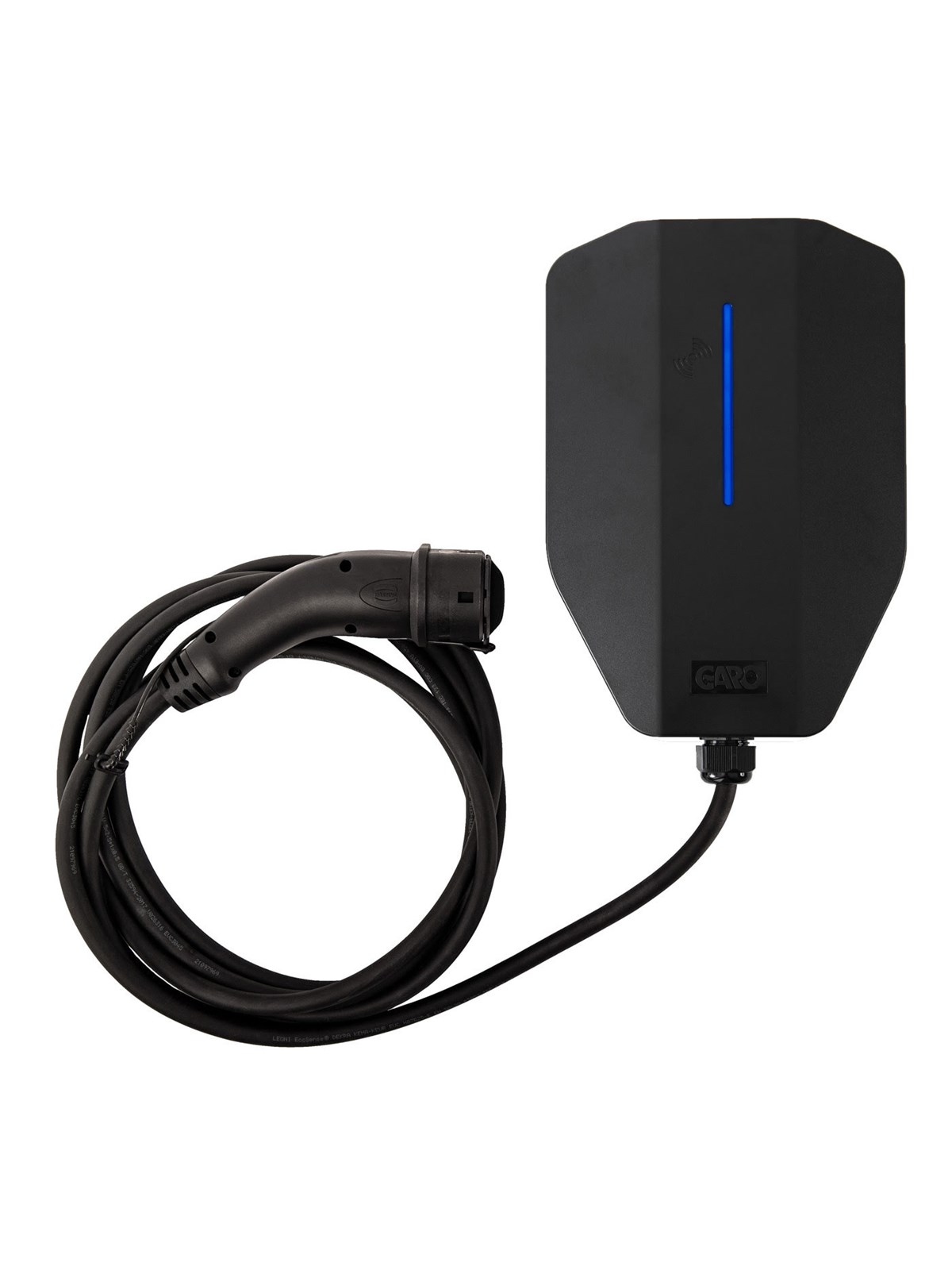 GARO Entity Compact charging box, 14 kW, Type 2, 8 meters, black