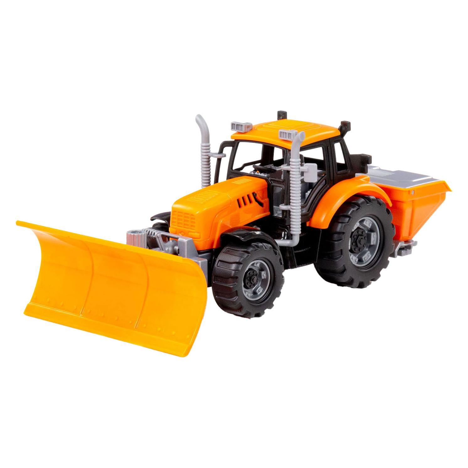 Polesie Cavallino Traktor mit Schneepflug Gelb, Massstab 1:32 (43190182)