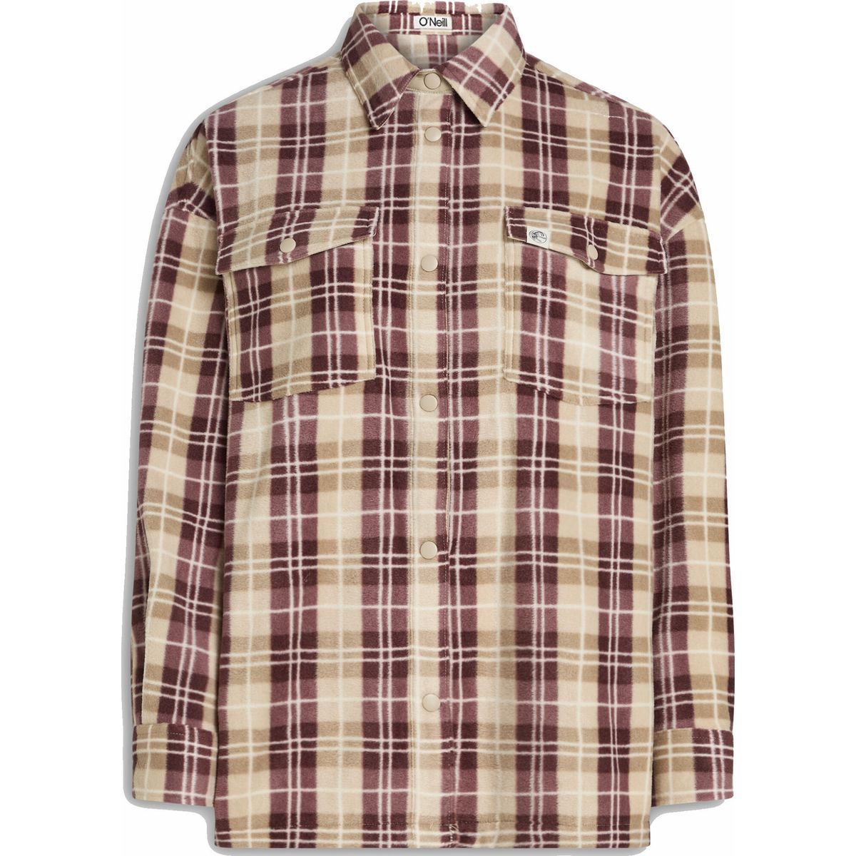 O'Neill O'riginals Superfleece Shirt beige check flannel (37571) M 1350099-37571-M