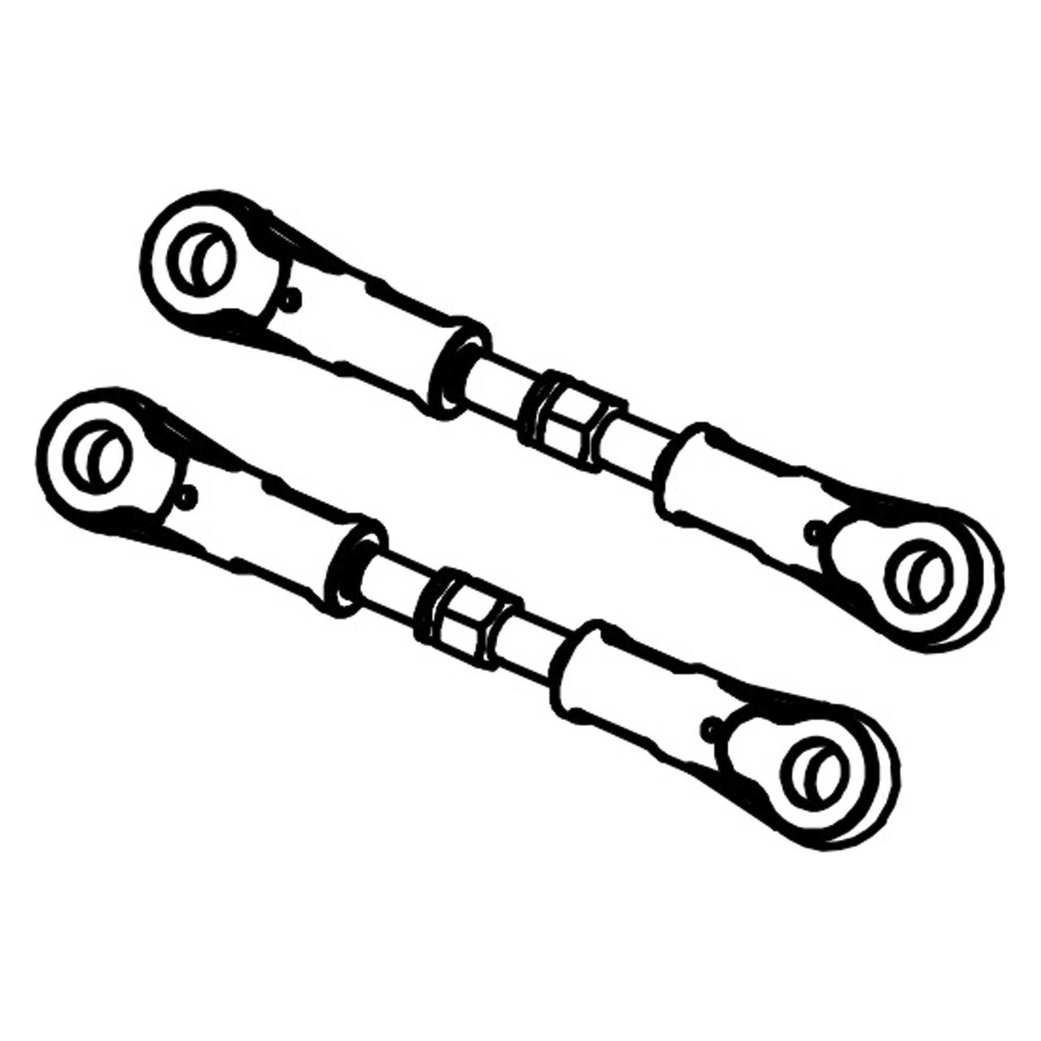 Absima Adjustable Steering Rods (2) (1610133)