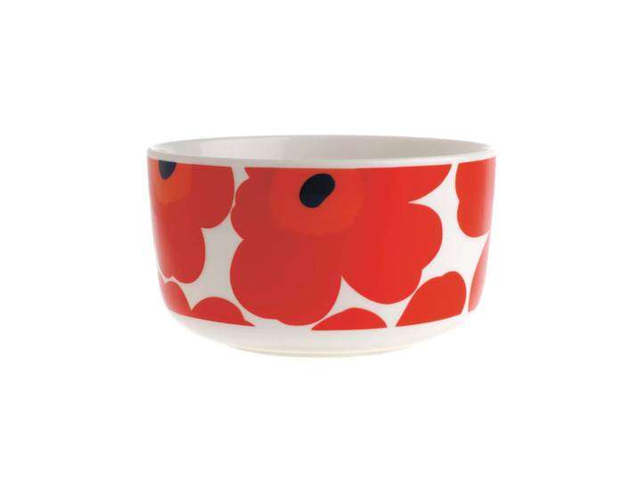 Marimekko Bol Unikko 5 dl rouge-blanc