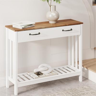 No "Narrow Console Table Modern Wooden - 11.8""D x 39.4""W x 31""H"