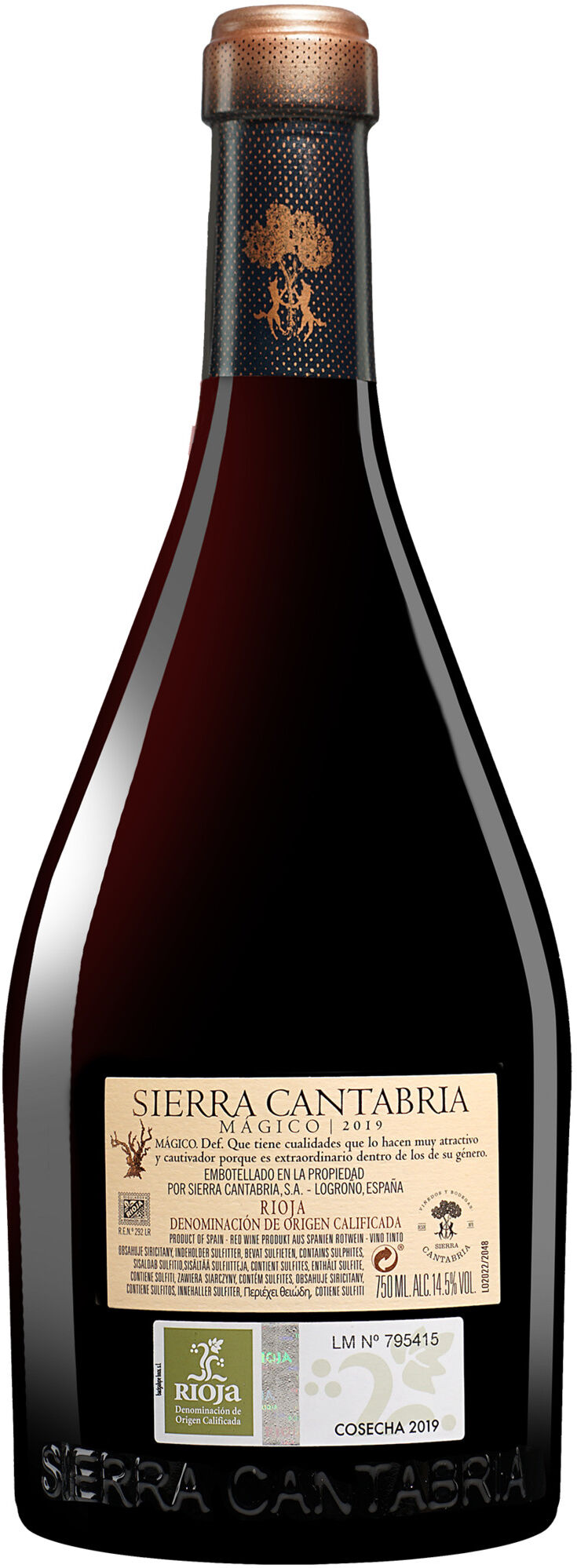 Sierra Cantabria Mágico 2019 14.5% Vol. Rotwein Trocken aus Spanien