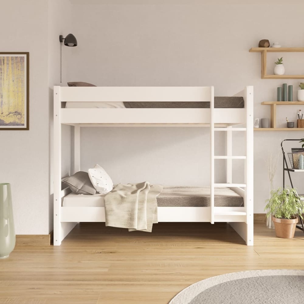 ID Kids Litera madera maciza blanco 80x200 cm
