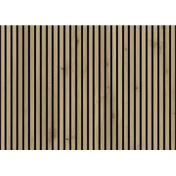 ter Hürne SilentDesign Akustikpaneele Eiche Salmo ausdrucksstark naturgeölt, sägerau Langpaneel 1-Side Collection 1-seitig furniert 3000x21x520 mm
