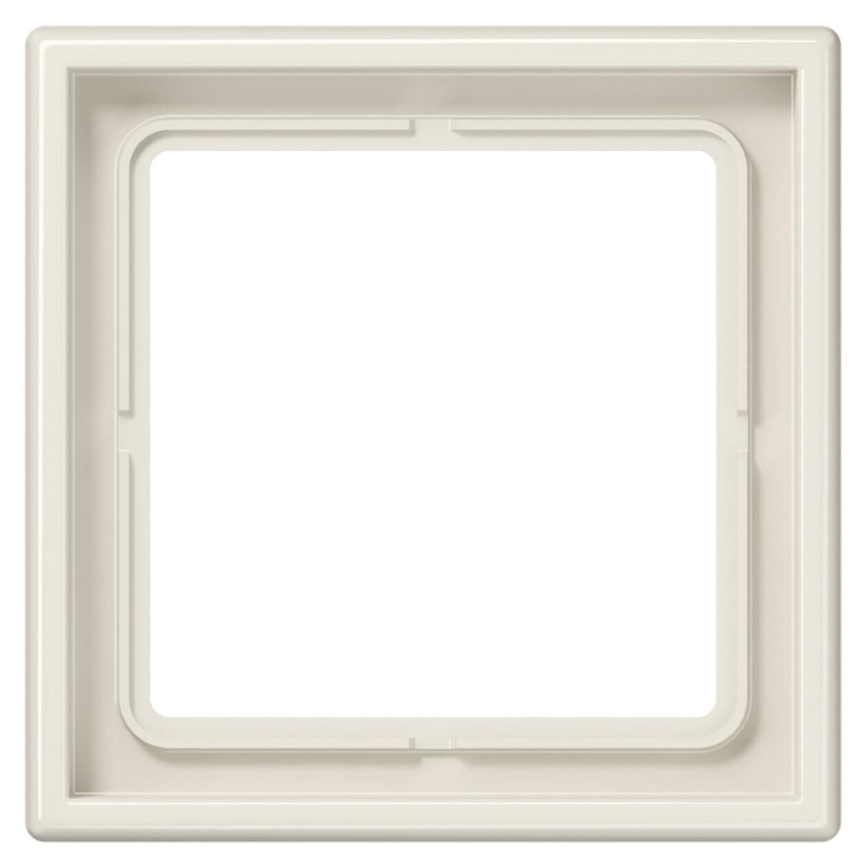 JUNG LS 981 W Schroefloos Afdekplaat - Ivoorwit - Duroplast - 81 x 81 mm