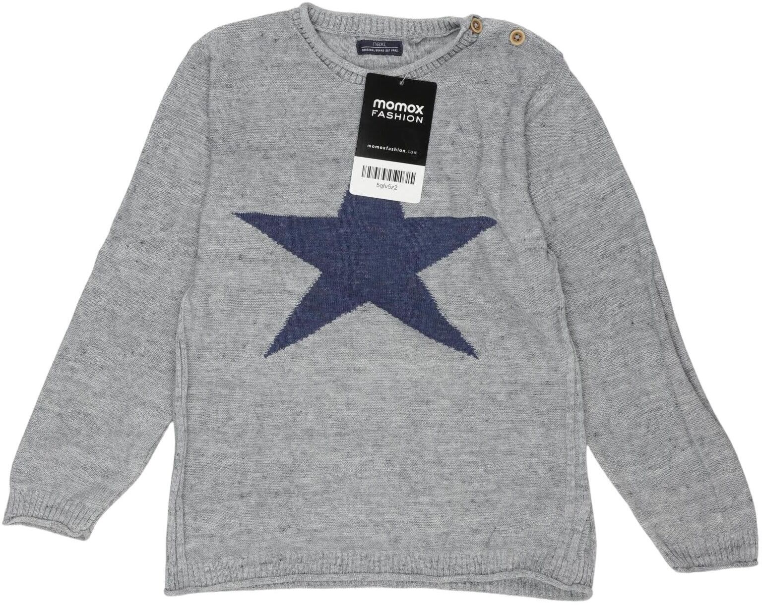 Next Jungen Pullover, Grau, Gr. EU 104, Baumwolle - Second Hand