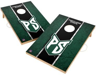 Skip's Garage Vintage Portland State University Vikings Regulation 2x4 Cornhole Set