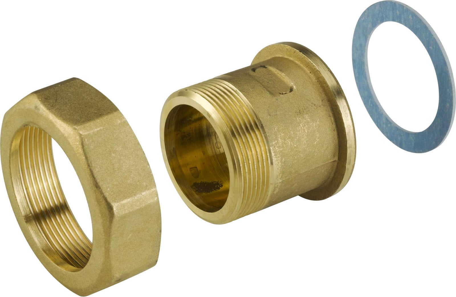 Danfoss schroefnippel voor G 2 1/2 A DN 50 inclusief wartelmoer en afdichting