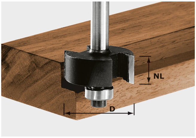 Fraises à feuillurer HW S8 D31,7/NL 12,7 ; Festool (491022)