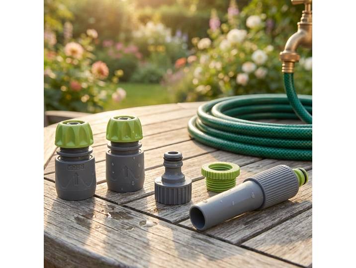 Anschluss-Set für Gartenschläuche, 5-teilig