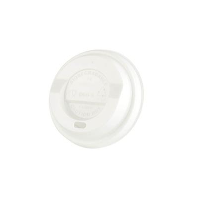 greenbox - CPLA-Deckel Ø 80 mm, weiß, Trinköffnung, 100 St.