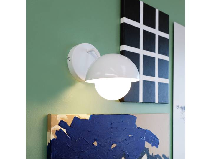 Applique murale Rose White - Dyberg Larsen - Salon / séjour - Design - Métal - À ampoule unique