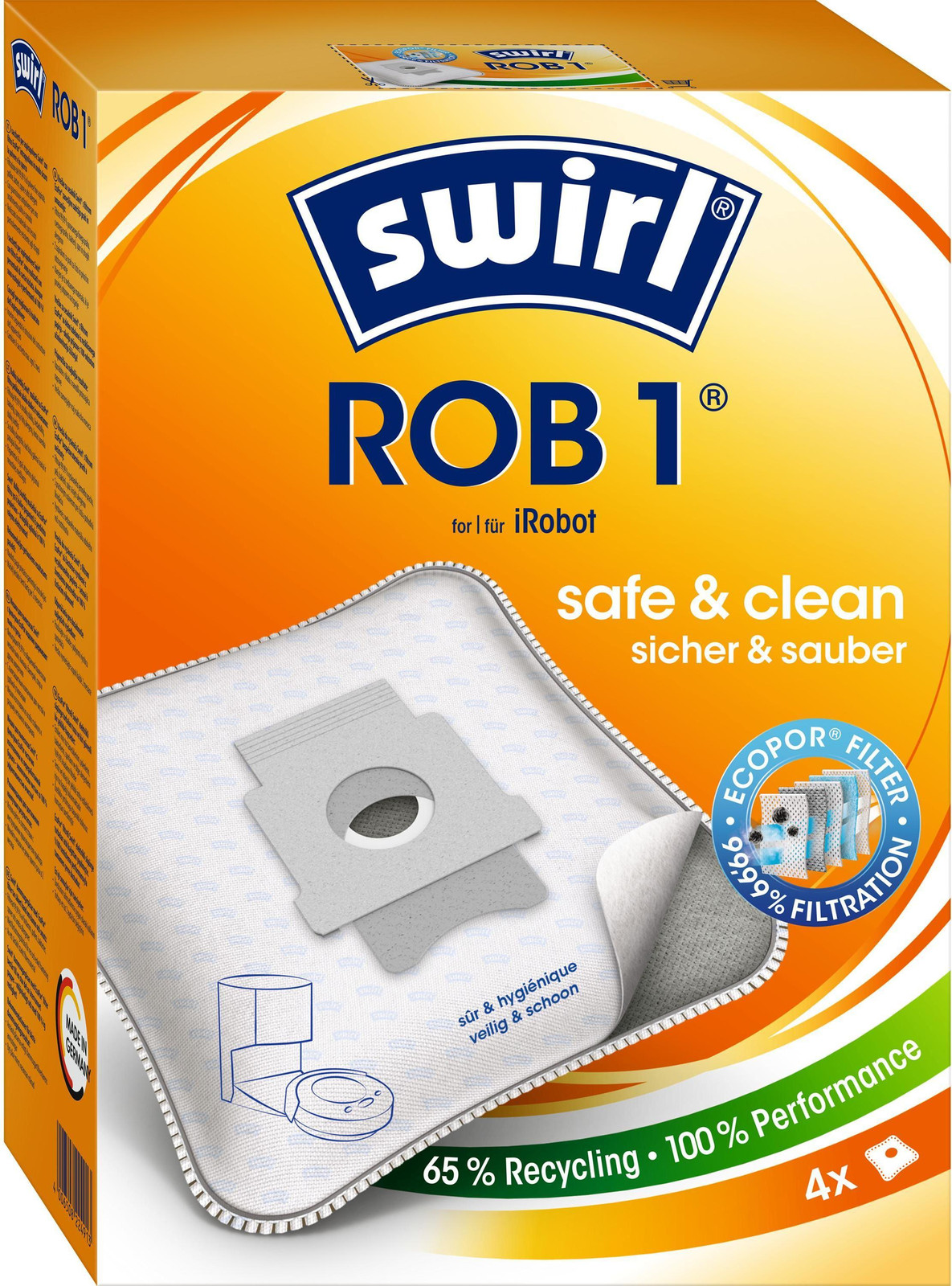 Swirl stofzuigerzakken ROB 1 voordeelverpakking van 3 stuks